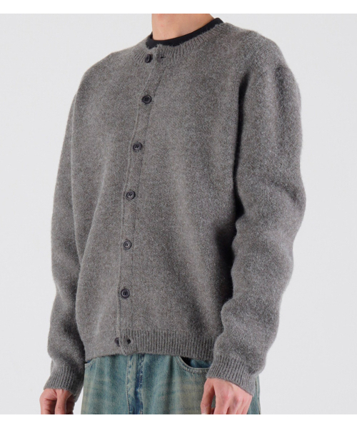 BUTTON SEOUL(ボタンソウル)の「ヘビー ニット ラウンド カーディガン (グレー)(カーディガン/ボレロ・メンズ・その他・MEDIUM/LARGE/X-LARGE)」の4枚目の写真