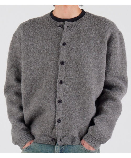 BUTTON SEOUL(ボタンソウル)の「ヘビー ニット ラウンド カーディガン (グレー)(カーディガン/ボレロ・メンズ・その他・MEDIUM/LARGE/X-LARGE)」の8枚目の写真