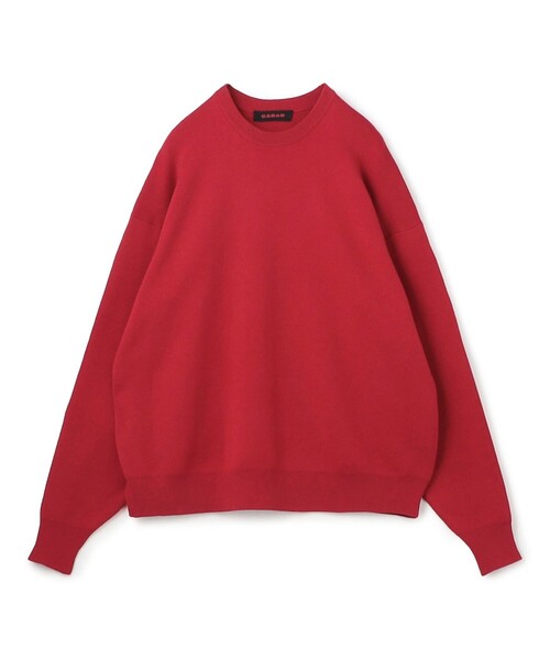 caban(キャバン)の「コットンカシミヤ クルーネックプルオーバー(ニット/セーター・メンズ・ボルドー/レッド/ライトグリーン/ダークオレンジ/ダークグリーン・S/M/L)」の4枚目の写真