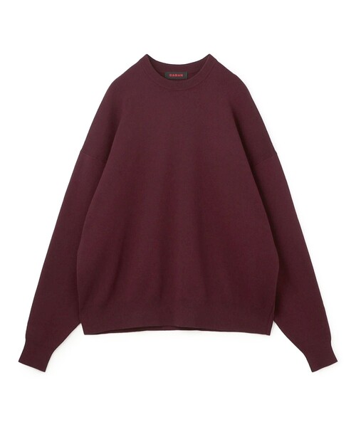 caban(キャバン)の「コットンカシミヤ クルーネックプルオーバー(ニット/セーター・メンズ・ボルドー/レッド/ライトグリーン/ダークオレンジ/ダークグリーン・S/M/L)」の1枚目の写真