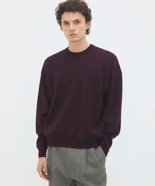 caban(キャバン)の「コットンカシミヤ クルーネックプルオーバー(ニット/セーター・メンズ・ボルドー/レッド/ライトグリーン/ダークオレンジ/ダークグリーン・S/M/L)」の15枚目の写真
