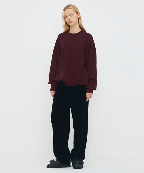 caban(キャバン)の「コットンカシミヤ クルーネックプルオーバー(ニット/セーター・メンズ・ボルドー/レッド/ライトグリーン/ダークオレンジ/ダークグリーン・S/M/L)」の9枚目の写真