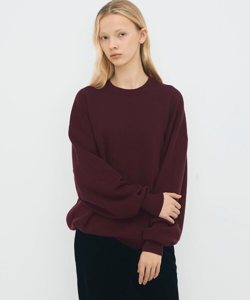 caban(キャバン)の「コットンカシミヤ クルーネックプルオーバー(ニット/セーター・メンズ・ボルドー/レッド/ライトグリーン/ダークオレンジ/ダークグリーン・S/M/L)」の10枚目の写真