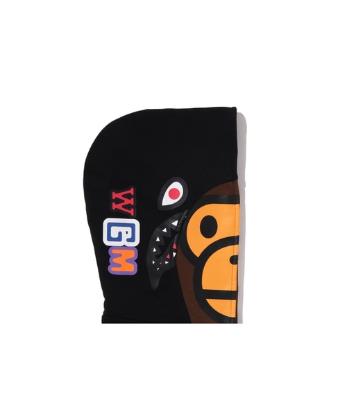 A BATHING APE(アベイシングエイプ)の「MILO SHARK ZIP HOODIE(パーカー・キッズ・グレー/ブラック・150/160)」の9枚目の写真