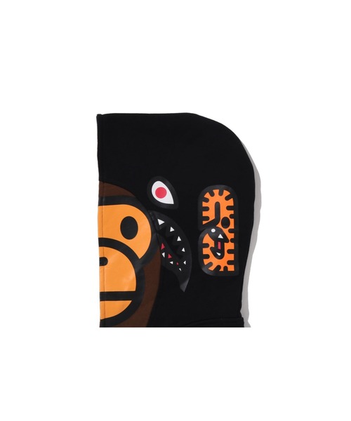 A BATHING APE(アベイシングエイプ)の「MILO SHARK ZIP HOODIE(パーカー・キッズ・グレー/ブラック・150/160)」の11枚目の写真