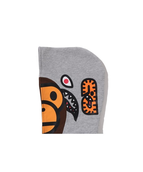 A BATHING APE(アベイシングエイプ)の「MILO SHARK ZIP HOODIE(パーカー・キッズ・グレー/ブラック・150/160)」の12枚目の写真