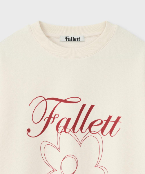 Fallett(ファレット)の「フラワードローイングスウェットアイボリー(スウェット・レディース・その他・SMALL/MEDIUM)」の3枚目の写真