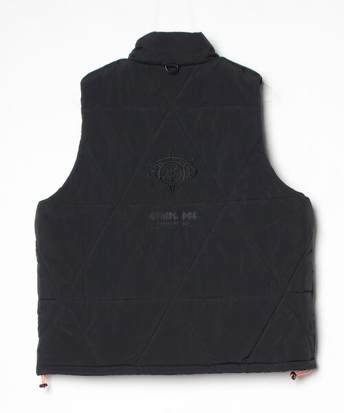 HAIGHT（ヘイト）の「ヘイト [HAIGHT] × グラインドロッジ [GRINDLODGE] - ベスト [DELTA QUILT VEST ft.GRINDLODGE HTGL-252001]（ダウンベスト・メンズ・パープル/ブラック・LARGE/MEDIUM/X-LARGE）」の16枚目の写真
