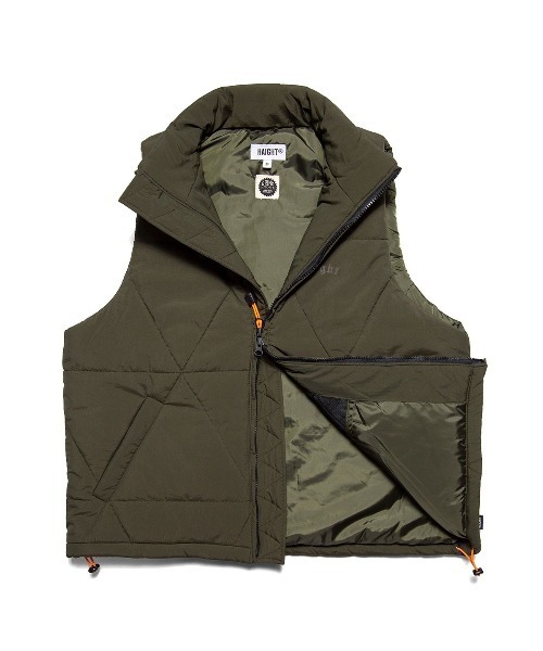 HAIGHT（ヘイト）の「ヘイト [HAIGHT] × グラインドロッジ [GRINDLODGE] - ベスト [DELTA QUILT VEST ft.GRINDLODGE HTGL-252001]（ダウンベスト・メンズ・パープル/ブラック・LARGE/MEDIUM/X-LARGE）」の22枚目の写真