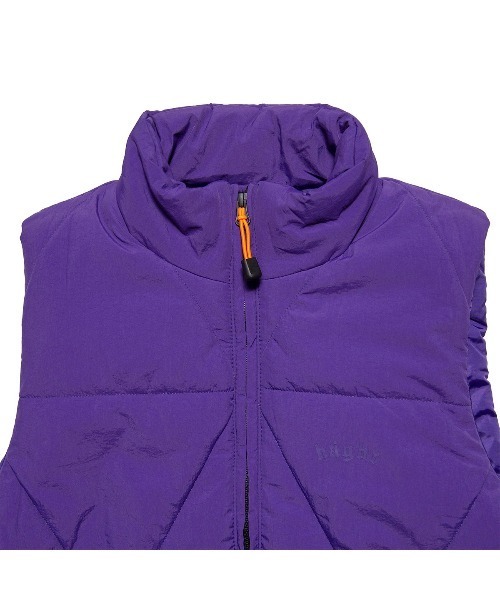 HAIGHT（ヘイト）の「ヘイト [HAIGHT] × グラインドロッジ [GRINDLODGE] - ベスト [DELTA QUILT VEST ft.GRINDLODGE HTGL-252001]（ダウンベスト・メンズ・パープル/ブラック・LARGE/MEDIUM/X-LARGE）」の9枚目の写真