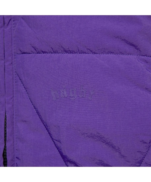 HAIGHT（ヘイト）の「ヘイト [HAIGHT] × グラインドロッジ [GRINDLODGE] - ベスト [DELTA QUILT VEST ft.GRINDLODGE HTGL-252001]（ダウンベスト・メンズ・パープル/ブラック・LARGE/MEDIUM/X-LARGE）」の10枚目の写真