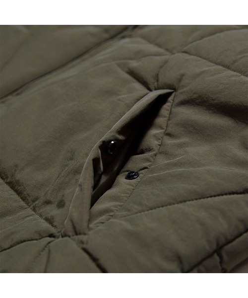 HAIGHT（ヘイト）の「ヘイト [HAIGHT] × グラインドロッジ [GRINDLODGE] - ベスト [DELTA QUILT VEST ft.GRINDLODGE HTGL-252001]（ダウンベスト・メンズ・パープル/ブラック・LARGE/MEDIUM/X-LARGE）」の5枚目の写真