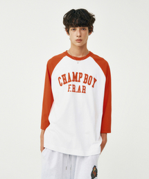 FROM ARLES（フロムアルル）の「90S スケーター ラグラン Tシャツ / RED（Tシャツ/カットソー）」