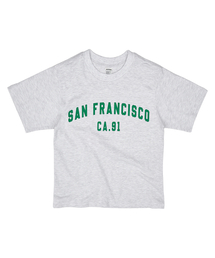 PAPERBOY（ペーパーボーイ）の「サンフランシスコ91 半袖Tシャツ-ホワイトメランジ（Tシャツ/カットソー）」