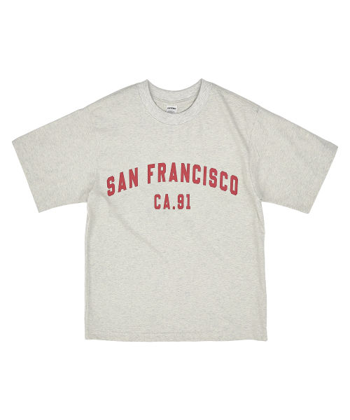 PAPERBOY(ペーパーボーイ)の「サンフランシスコ91 半袖Tシャツ-ホワイトメランジ(Tシャツ/カットソー・レディース・その他・SMALL/MEDIUM/LARGE/X-LARGE)」の12枚目の写真