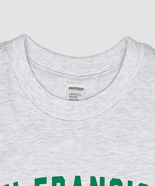 PAPERBOY(ペーパーボーイ)の「サンフランシスコ91 半袖Tシャツ-ホワイトメランジ(Tシャツ/カットソー・レディース・その他・SMALL/MEDIUM/LARGE/X-LARGE)」の8枚目の写真