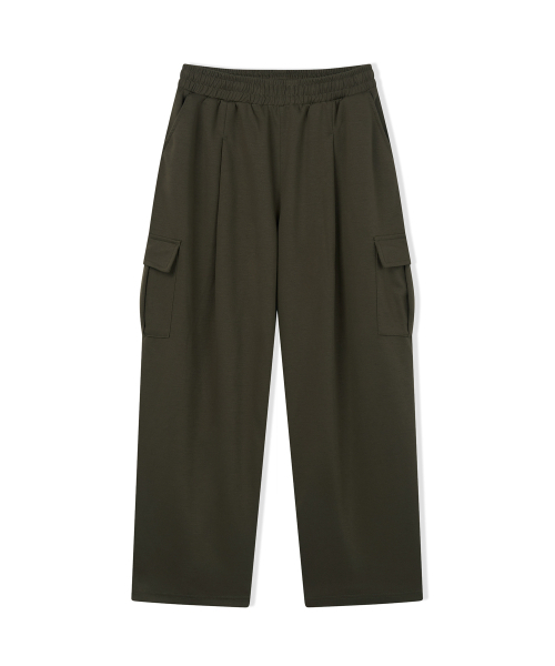 CAMEL WORK(キャメルワーク)の「ワンタックワイドカーゴスウェットパンツ(カーキ)(スウェットパンツ・メンズ・その他・LARGE/X-LARGE/SMALL/MEDIUM)」の2枚目の写真