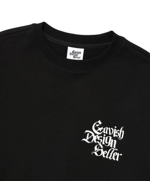 Cavish（カビシ）の「GOTHIC SELLER LOGO SWEATSHIRT BLACK(CV2ESUM443A)（スウェット・レディース・ブラック・MEDIUM/SMALL/LARGE/X-LARGE）」の3枚目の写真