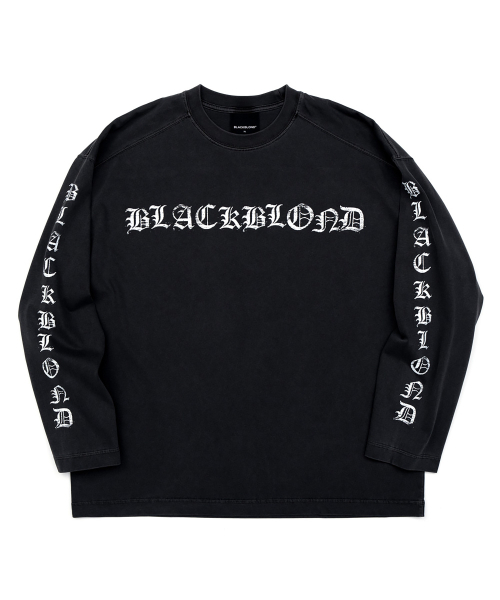 BLACK BLOND(ブラック ブロンド)の「ビビディ クラッシュドフェイス 長袖Tシャツ (ブラック)(Tシャツ/カットソー・レディース・その他・SMALL/MEDIUM/LARGE/X-LARGE/XX-LARGE)」の2枚目の写真
