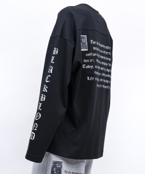 BLACK BLOND(ブラック ブロンド)の「ビビディ クラッシュドフェイス 長袖Tシャツ (ブラック)(Tシャツ/カットソー・レディース・その他・SMALL/MEDIUM/LARGE/X-LARGE/XX-LARGE)」の6枚目の写真