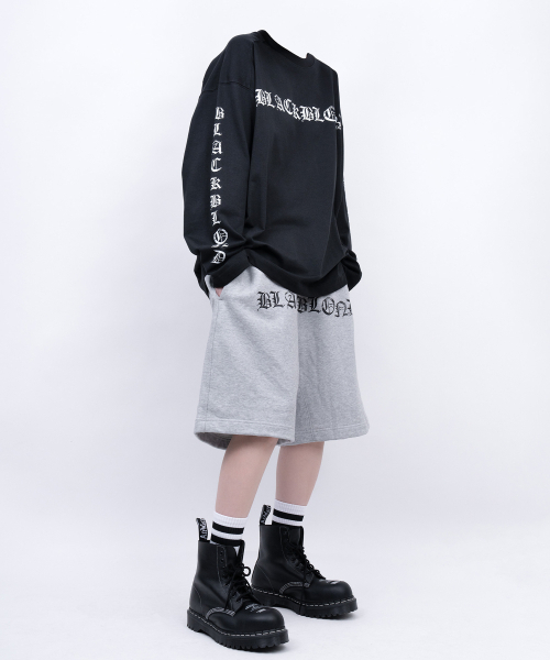 BLACK BLOND(ブラック ブロンド)の「ビビディ クラッシュドフェイス 長袖Tシャツ (ブラック)(Tシャツ/カットソー・レディース・その他・SMALL/MEDIUM/LARGE/X-LARGE/XX-LARGE)」の7枚目の写真