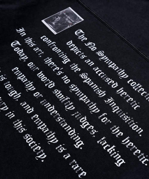 BLACK BLOND(ブラック ブロンド)の「ビビディ クラッシュドフェイス 長袖Tシャツ (ブラック)(Tシャツ/カットソー・レディース・その他・SMALL/MEDIUM/LARGE/X-LARGE/XX-LARGE)」の12枚目の写真