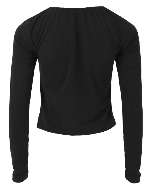 PLASMASPHERE(プラズマスフィア)の「グルーヴTシャツ ブラック(シャーリングTシャツ)(Tシャツ/カットソー・レディース・ブラック・FREE)」の2枚目の写真