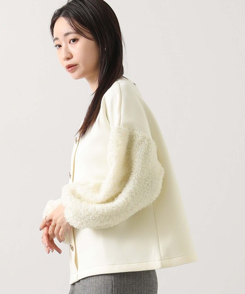 Gready Brilliant(グレディブリリアン)の「2wayリボンジャガードパフ袖カットソー(Tシャツ/カットソー・レディース・グレー/アイボリー・38)」の22枚目の写真