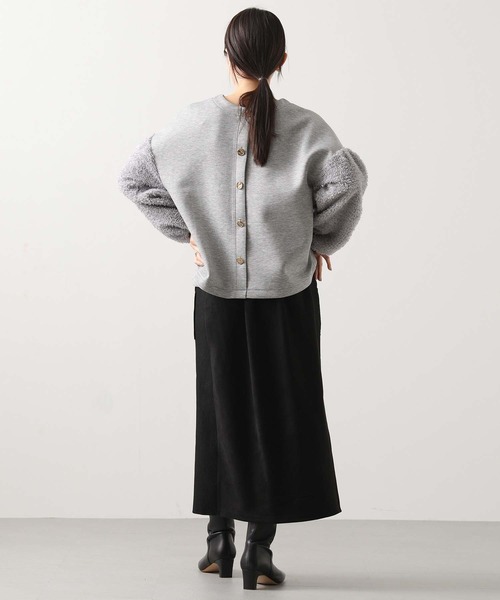 Gready Brilliant(グレディブリリアン)の「2wayリボンジャガードパフ袖カットソー(Tシャツ/カットソー・レディース・グレー/アイボリー・38)」の16枚目の写真