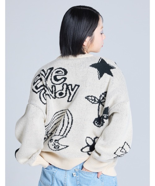 Little sunny bite(リトルサニーバイト)の「【8】【it】【Little Sunny Bite】little sunny bite x Humberto Cruz knit top(ニット/セーター・レディース・ブラック/アイボリー/ピンク・MEDIUM/SMALL)」の5枚目の写真