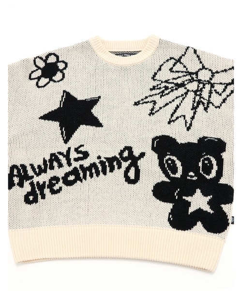 Little sunny bite(リトルサニーバイト)の「【8】【it】【Little Sunny Bite】little sunny bite x Humberto Cruz knit top(ニット/セーター・レディース・ブラック/アイボリー/ピンク・MEDIUM/SMALL)」の7枚目の写真