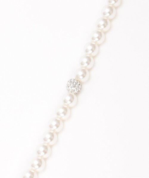 ikka（イッカ）の「4パヴェボールスライドネックレス（ネックレス・レディース・オフホワイト・FREE）」の5枚目の写真