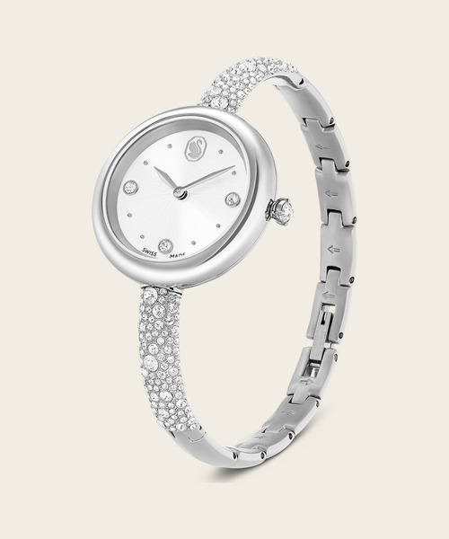 SWAROVSKI(スワロフスキー)の「【公式】【スワロフスキー】Sublima bangle ウォッチ, スイス製, メタルブレスレット, シルバー系, ステンレス鋼(アナログ腕時計・レディース・シルバー系・ONE SIZE)」の3枚目の写真