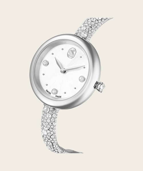 SWAROVSKI(スワロフスキー)の「【公式】【スワロフスキー】Sublima bangle ウォッチ, スイス製, メタルブレスレット, シルバー系, ステンレス鋼(アナログ腕時計・レディース・シルバー系・ONE SIZE)」の5枚目の写真