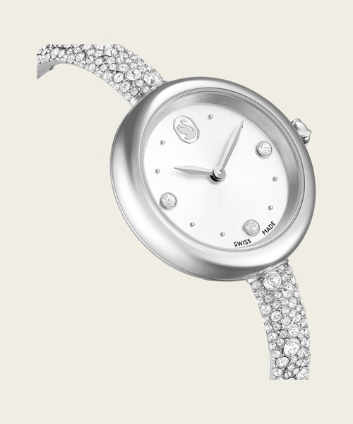 SWAROVSKI(スワロフスキー)の「【公式】【スワロフスキー】Sublima bangle ウォッチ, スイス製, メタルブレスレット, シルバー系, ステンレス鋼(アナログ腕時計・レディース・シルバー系・ONE SIZE)」の7枚目の写真