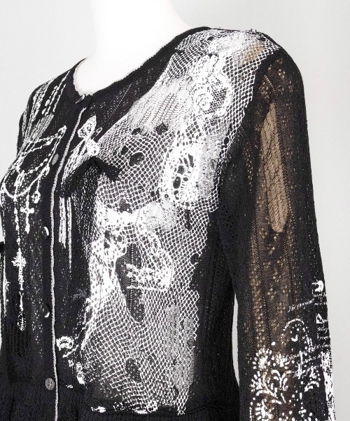 rurumu:（ルルムウ）の「rurumu:/ルルムウ/private collage printed frill cardigan (L（カーディガン/ボレロ・レディース・グレー/ライトブルー/ブラック/ピンク・F）」の20枚目の写真