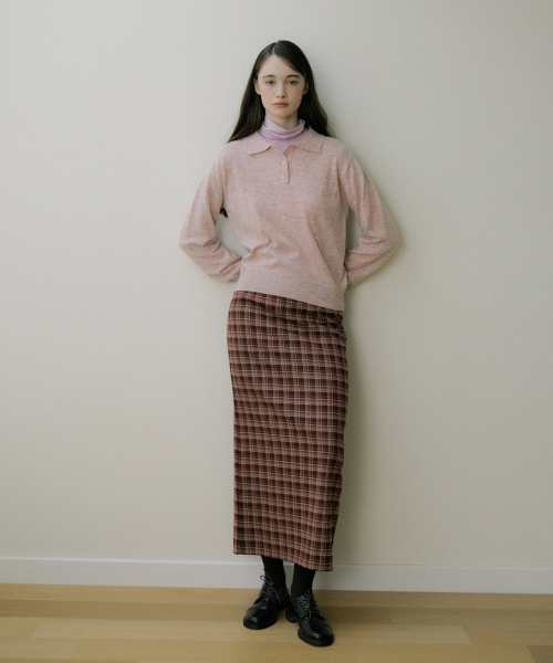 REORG（リオルグ）の「EOT SOFT BUTTON COLLAR KNIT PINKY BERRY（ニット/セーター・レディース・その他・FREE）」の3枚目の写真