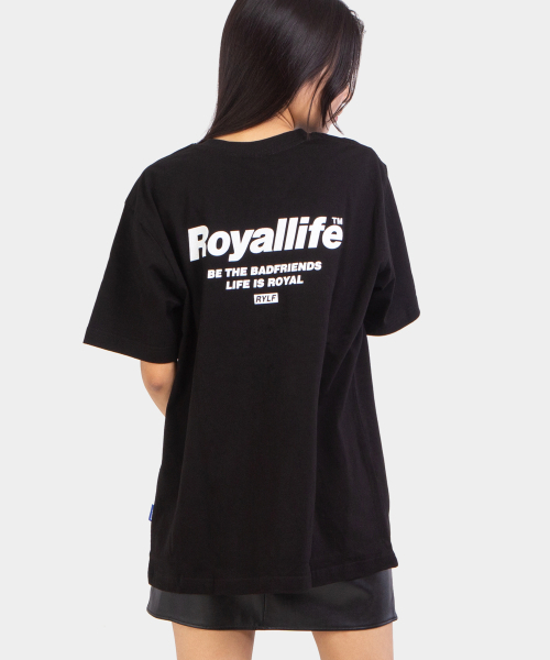 ROYALLIFE(ロイヤルライフ)の「ビー ザ フレンズ バンパルティ (RL701 BE THE FRIENDS TEE) - BLACK(Tシャツ/カットソー・レディース・ブラック・MEDIUM/SMALL/LARGE/XX-LARGE)」の6枚目の写真