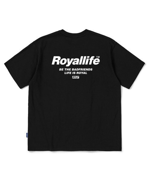 ROYALLIFE(ロイヤルライフ)の「ビー ザ フレンズ バンパルティ (RL701 BE THE FRIENDS TEE) - BLACK(Tシャツ/カットソー・レディース・ブラック・MEDIUM/SMALL/LARGE/XX-LARGE)」の3枚目の写真