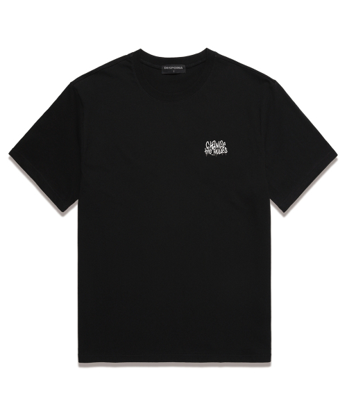 OUSE(オウズ)の「CHANGE THE RULES 半袖Tシャツ (DS026) ブラック(Tシャツ/カットソー・レディース・その他・SMALL/MEDIUM/LARGE/X-LARGE/XX-LARGE)」の2枚目の写真
