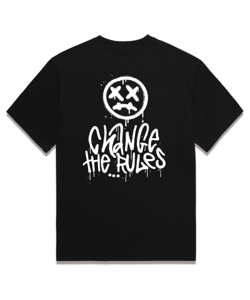 OUSE(オウズ)の「CHANGE THE RULES 半袖Tシャツ (DS026) ブラック(Tシャツ/カットソー・レディース・その他・SMALL/MEDIUM/LARGE/X-LARGE/XX-LARGE)」の3枚目の写真