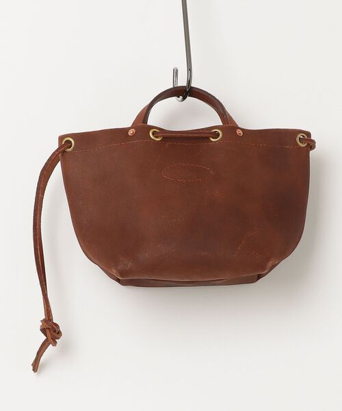 vasco（ヴァスコ）の「vasco ヴァスコ LEATHER MAIL PURSE BAG-SMALL レザー ポストマンバッグ 巾着バッグ（トートバッグ・メンズ・キャメル・FREE）」の2枚目の写真