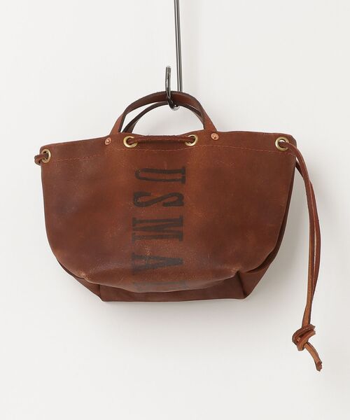 vasco（ヴァスコ）の「vasco ヴァスコ LEATHER MAIL PURSE BAG-SMALL レザー ポストマンバッグ 巾着バッグ（トートバッグ・メンズ・キャメル・FREE）」の7枚目の写真