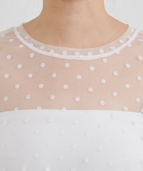 SHENERY（シーナリー）の「ドットチュールブラウス（シャツ/ブラウス・レディース・ブラック/オフホワイト・FREE）」の17枚目の写真