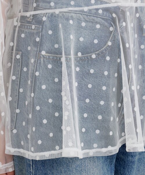 SHENERY（シーナリー）の「ドットチュールブラウス（シャツ/ブラウス・レディース・ブラック/オフホワイト・FREE）」の19枚目の写真
