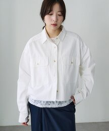 SHENERY | デニムオーバーショートシャツ(シャツ/ブラウス)