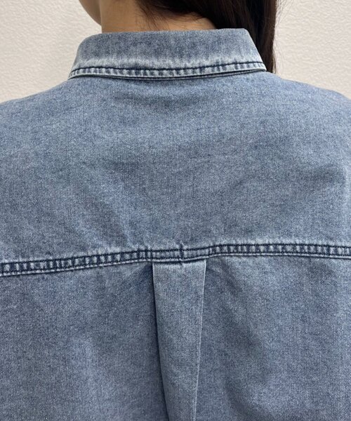 SHENERY（シーナリー）の「デニムオーバーショートシャツ（シャツ/ブラウス・レディース・ホワイト/ブルー・FREE）」の22枚目の写真