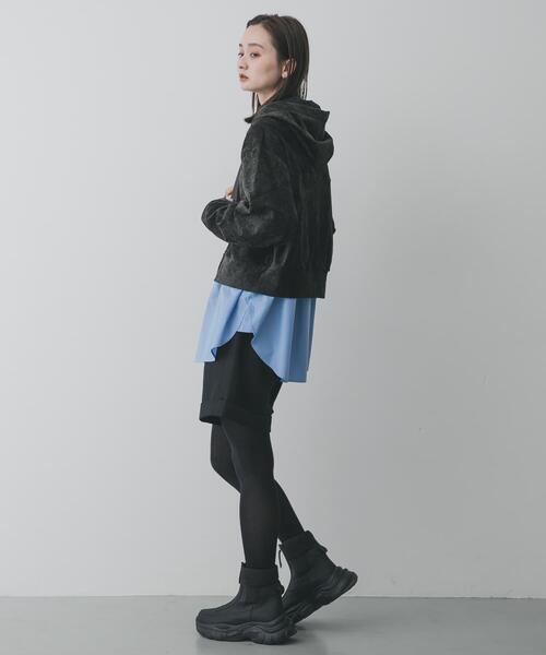 SENSE OF PLACE by URBAN RESEARCH（センスオブプレイスバイアーバンリサーチ）の「ベロアジップフーディ（パーカー・レディース・ブルー/チャコールグレー/ベージュ・ONE）」の11枚目の写真