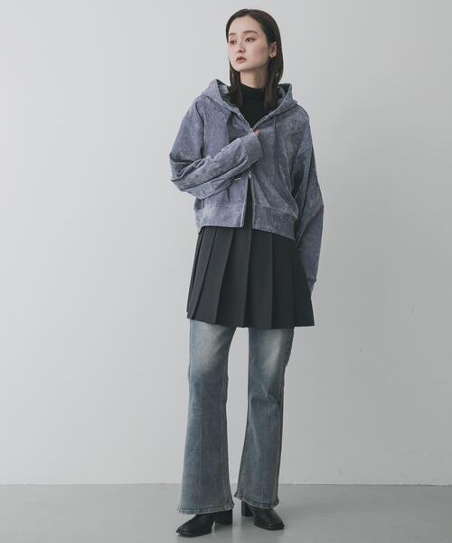 SENSE OF PLACE by URBAN RESEARCH（センスオブプレイスバイアーバンリサーチ）の「ベロアジップフーディ（パーカー・レディース・ブルー/チャコールグレー/ベージュ・ONE）」の19枚目の写真