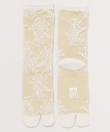 カヤ（カヤ）の「【カヤ】足袋型くつ下23～25cm フロート編み菊（ソックス/靴下）」